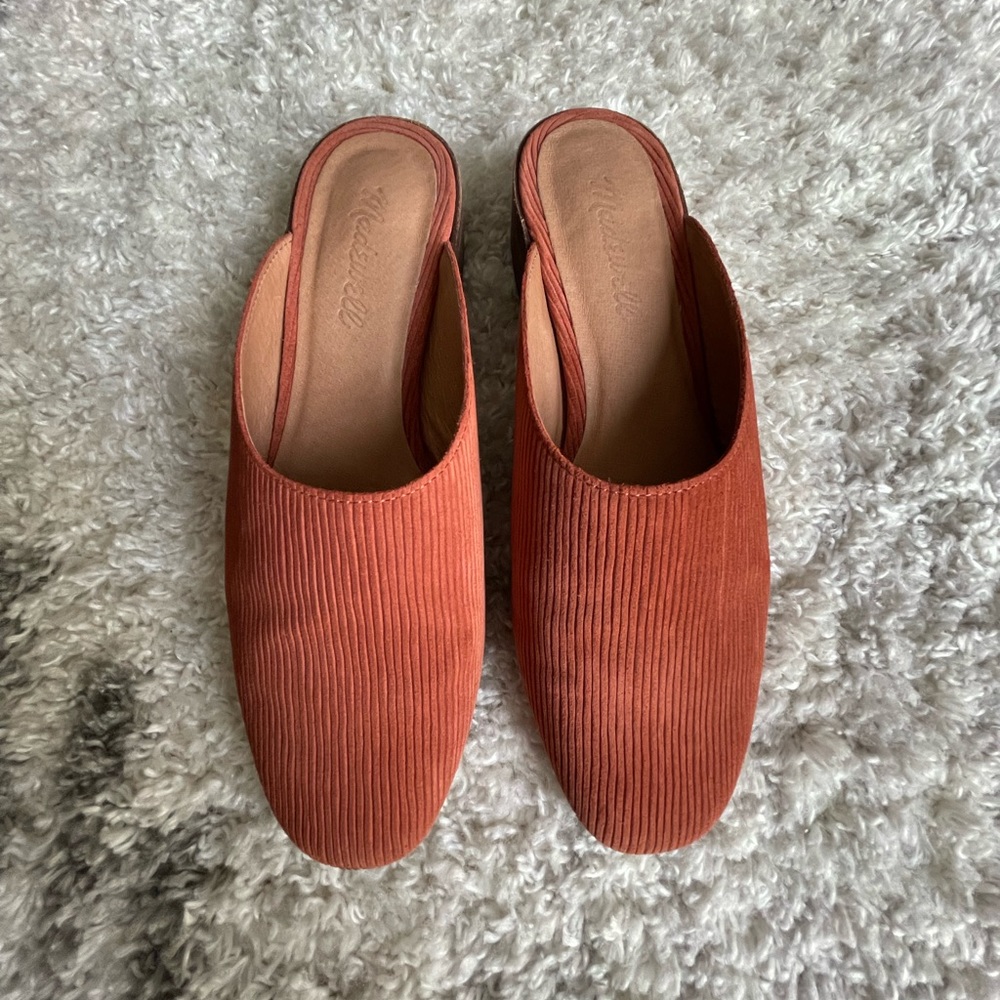 MADEWELL Corduroy mules, 7.5